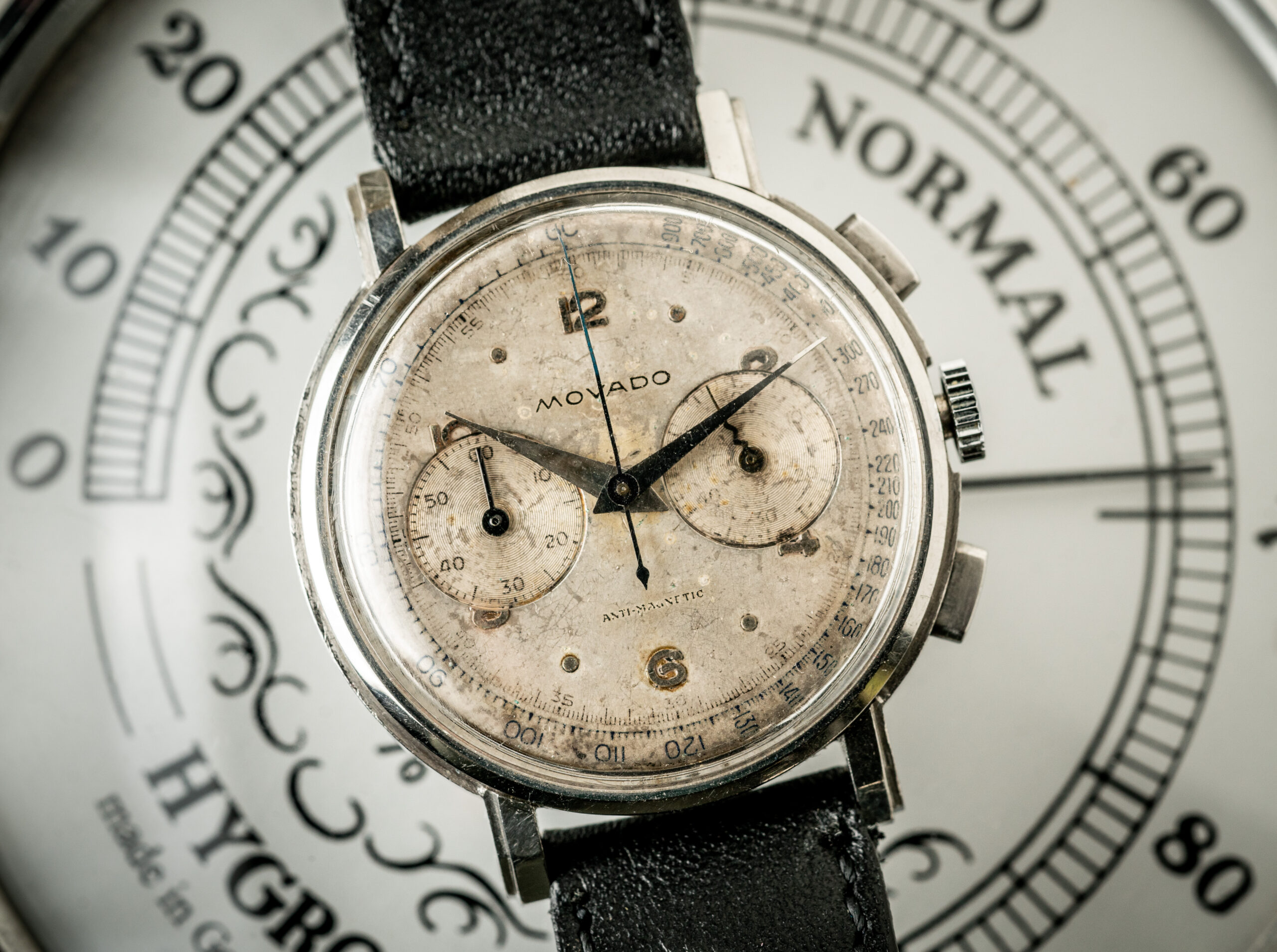 Movado chronograaf 19023 horloge jaren 40